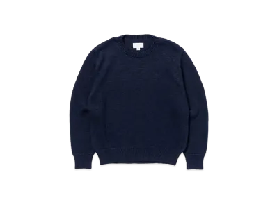 THE REAL McCOY'S Cotton Crewneck Sweater "Ink Blue"