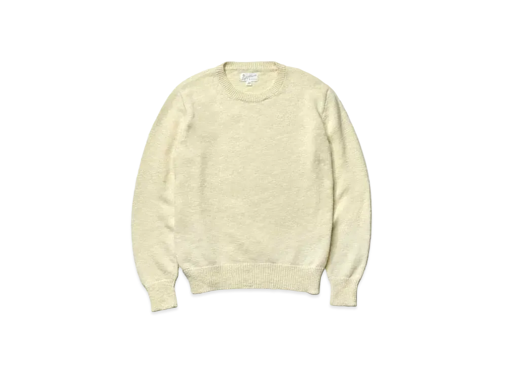 THE REAL McCOY'S Cotton Crewneck Sweater "Ecru"