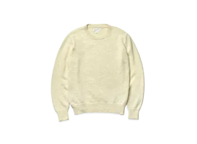 THE REAL McCOY'S Cotton Crewneck Sweater "Ecru"
