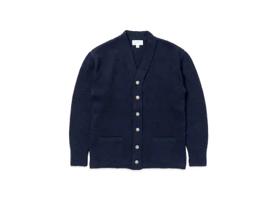 THE REAL McCOY'S Cotton Summer Cardigan "Ink Blue"