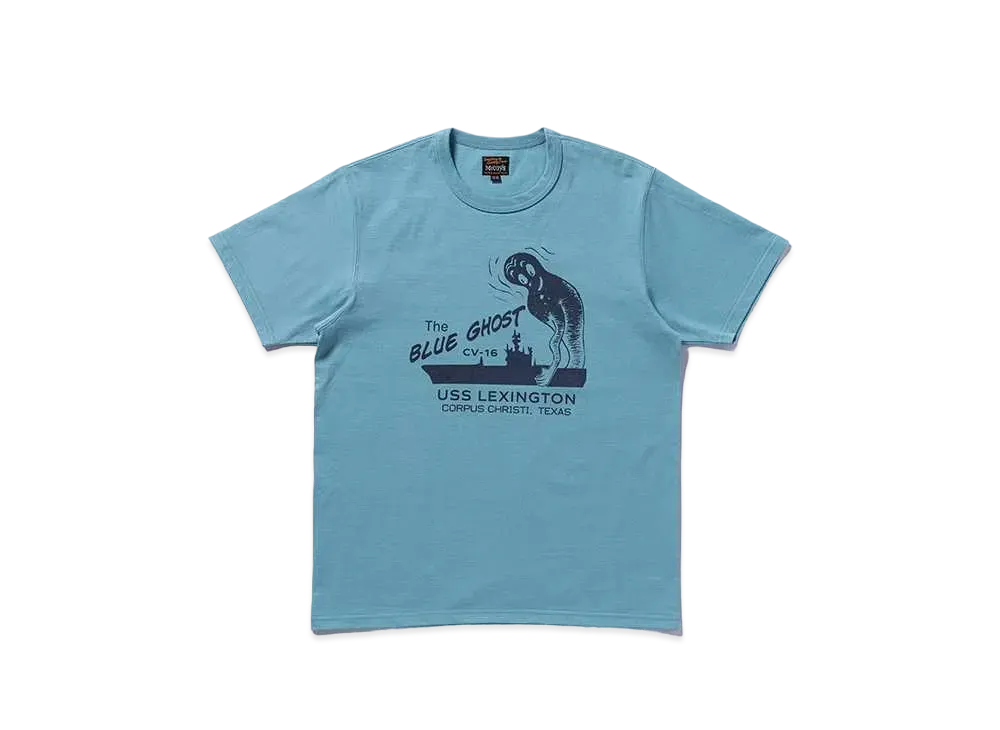 THE REAL McCOY'S Military Tee / The Blue Ghost "Teal"