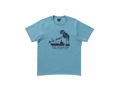 THE REAL McCOY'S Military Tee / The Blue Ghost "Teal"