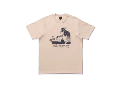 THE REAL McCOY'S Military Tee / The Blue Ghost "Ecru"