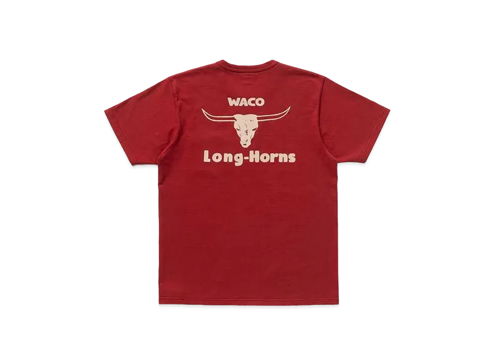 THE REAL McCOY'S Joe Mccoy Tee / Waco Long horns "Red"