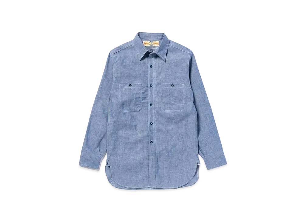 THE REAL McCOY'S U.S. Navy Chambray L/S Shirt "Light Blue"
