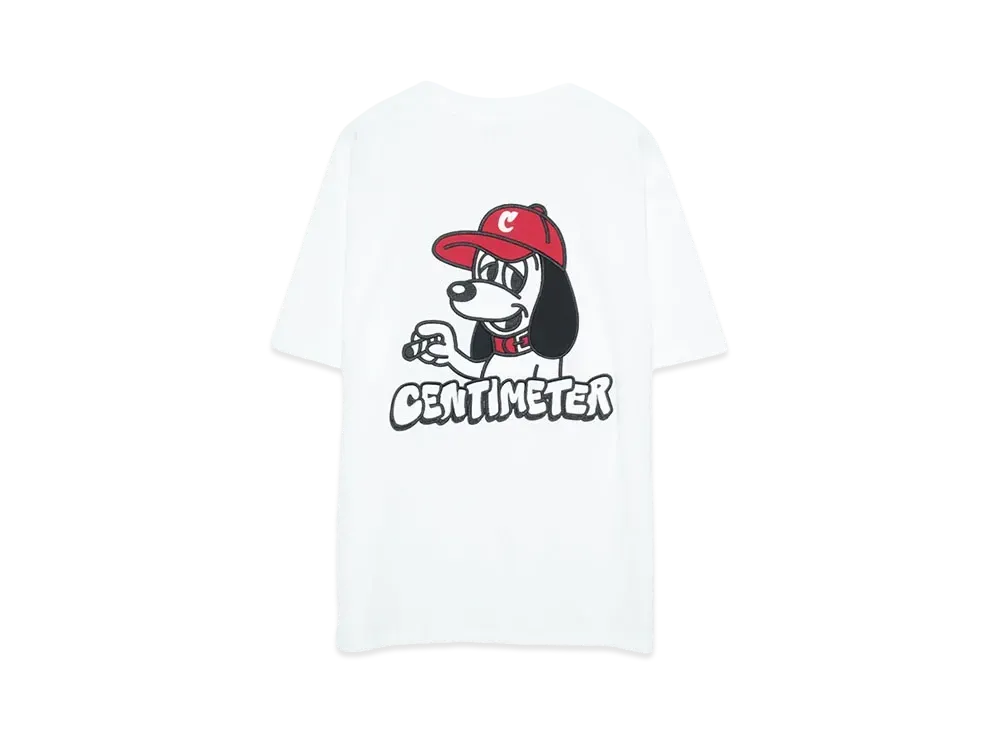 centimeter CMT ruler S/S tee "WHITE"