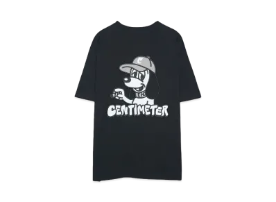 centimeter CMT ruler S/S tee "BLACK"