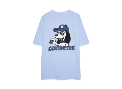 centimeter CMT ruler S/S tee "Sax Blue"