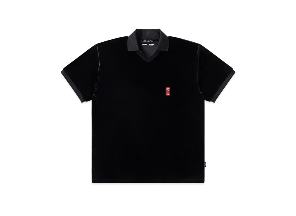 BlackEyePatch Small HWC Velour S/S Polo Shirt "Black"