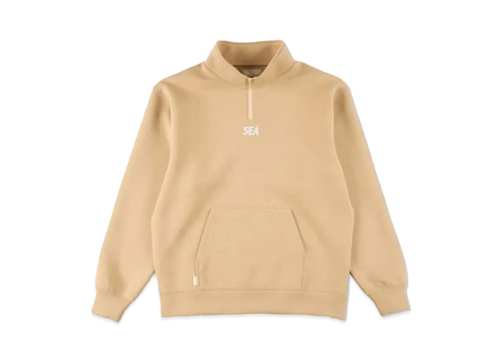 WIND AND SEA WDS-ES Cardboard Half Zip Tops "Sand"