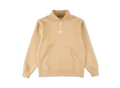 WIND AND SEA WDS-ES Cardboard Half Zip Tops "Sand"