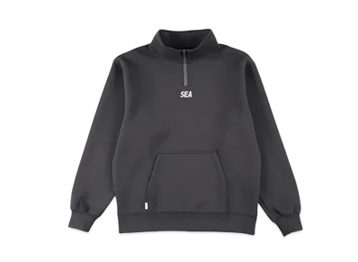 WIND AND SEA WDS-ES Cardboard Half Zip Tops "Charcoal"