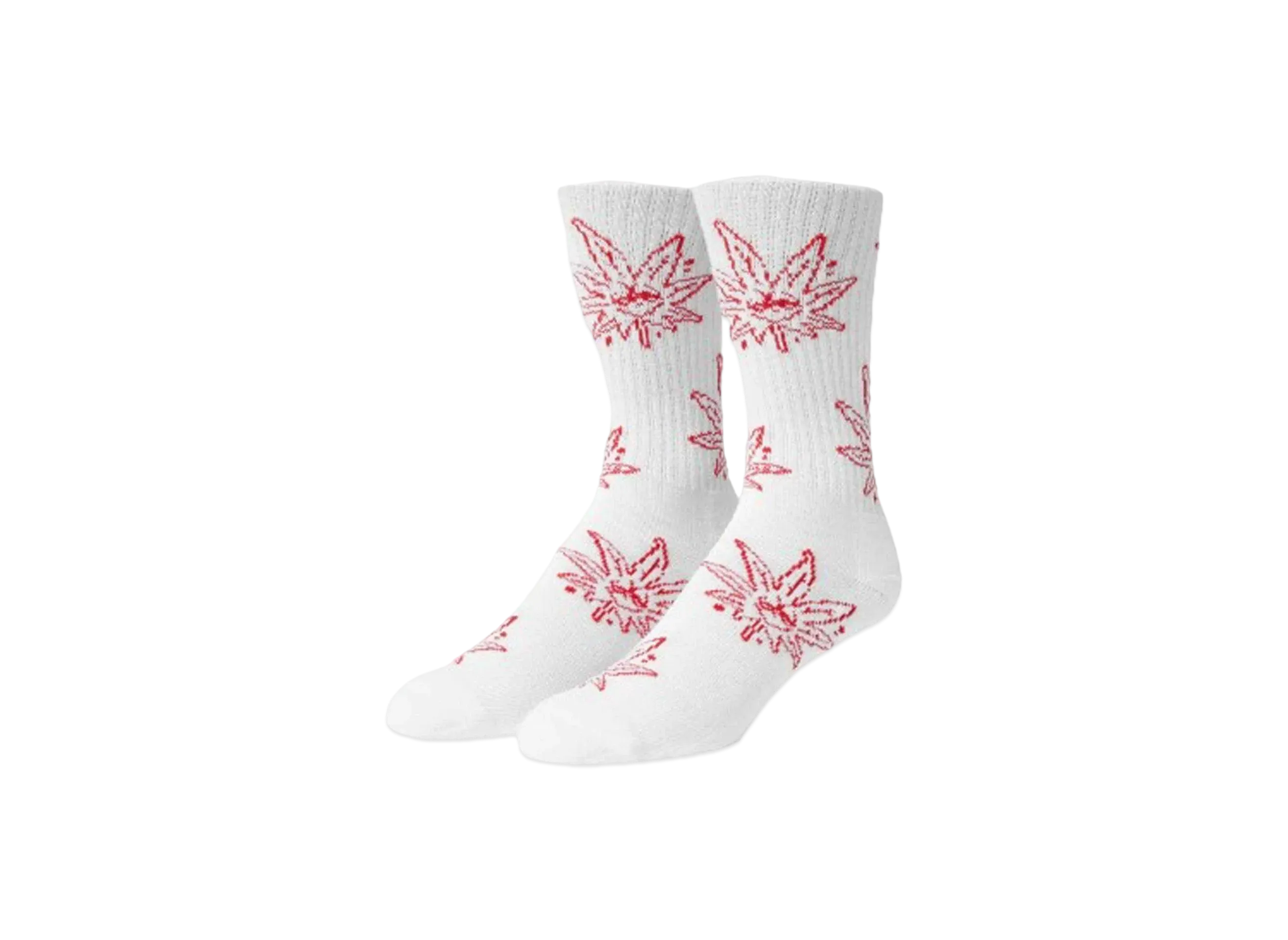 HUF Cookout Buddy Crew Socks "White"