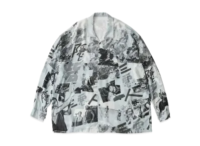 PORTER CLASSIC x Hidden Fortress Aloha Long Shirt "Black"