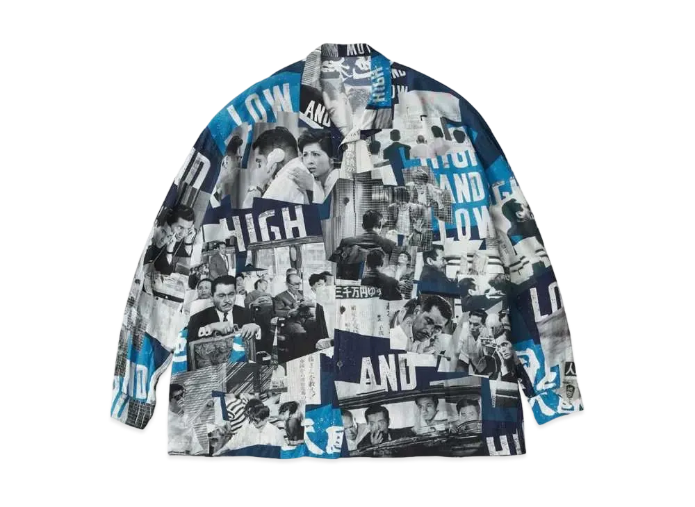 PORTER CLASSIC x Heaven and Hell Aloha Long Shirt "Navy"