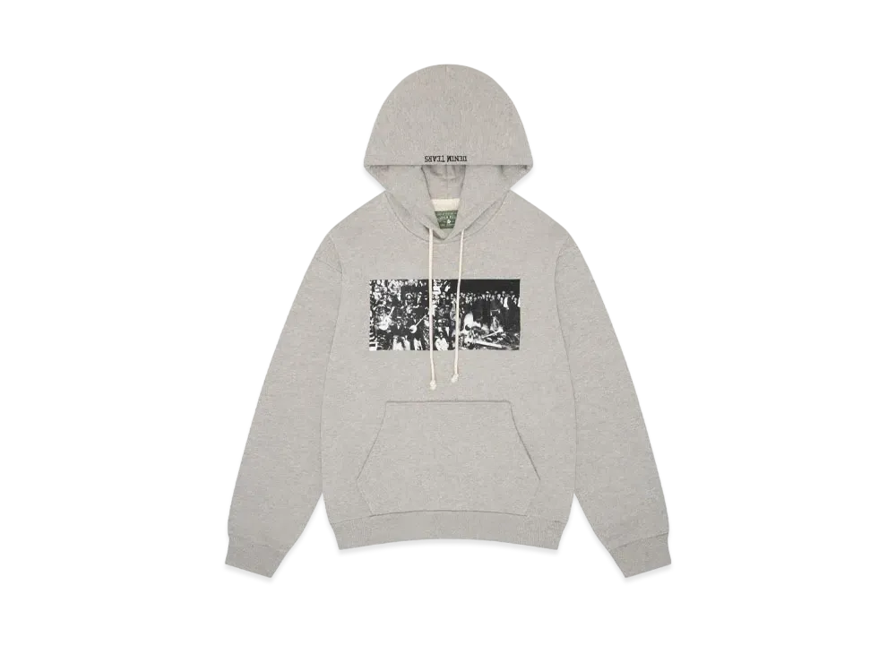 DENIM TEARS x Arthur Jafa Black Entertainment Hoodie ”Heather Grey”