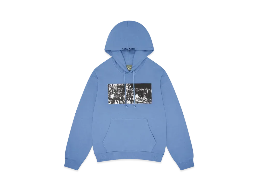 DENIM TEARS x Arthur Jafa Black Entertainment Hoodie "Dusty Blue"