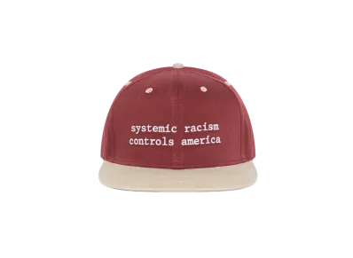 DENIM TEARS x Arthur Jafa Systemic Racism Controls America Hat "Burgundy"