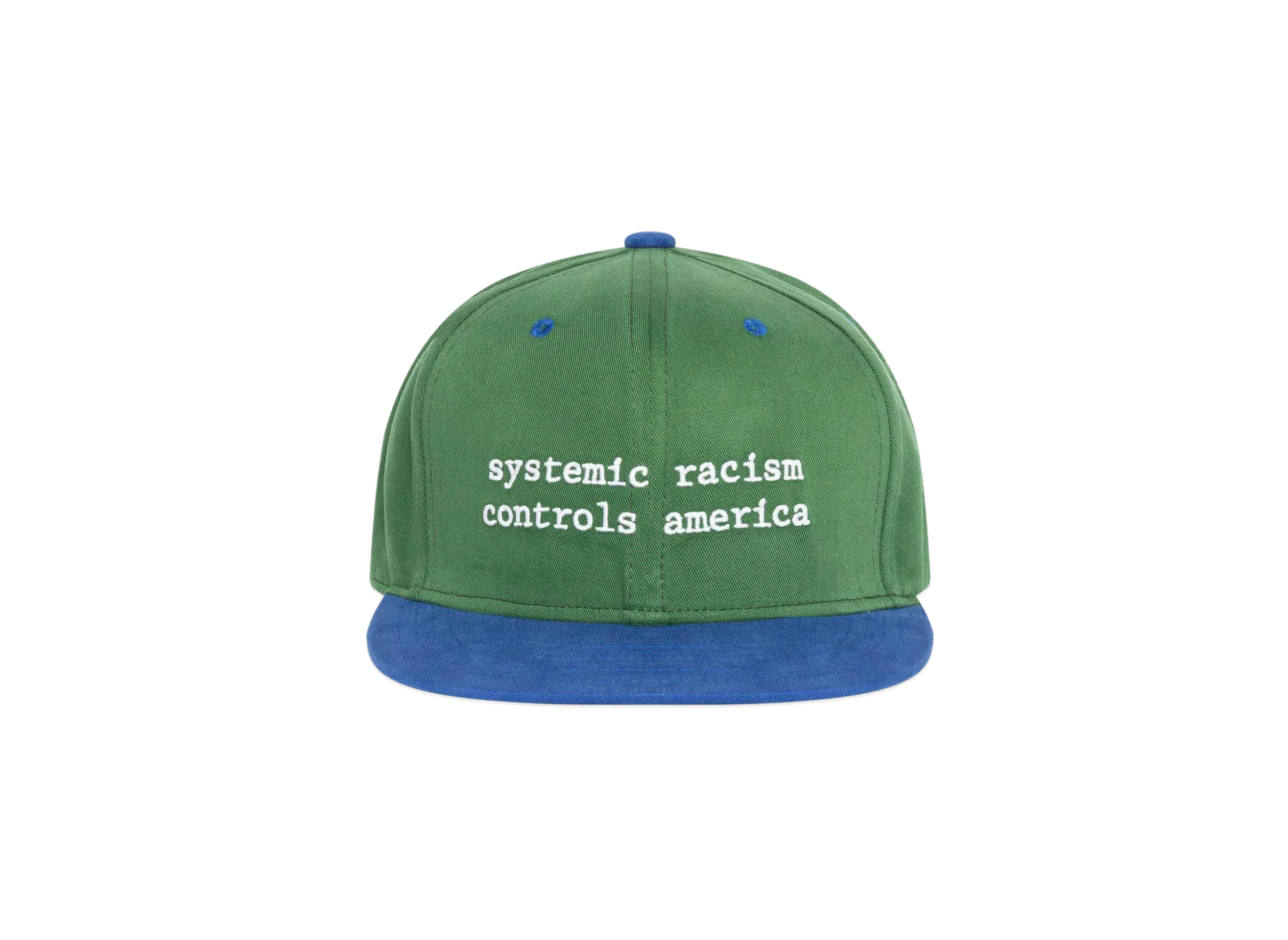 DENIM TEARS x Arthur Jafa Systemic Racism Controls America Hat "Green"