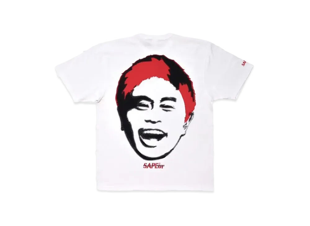 SAPEur x MASATOSHI HAMADA Stamp Logo S/S Tee "White/Red"