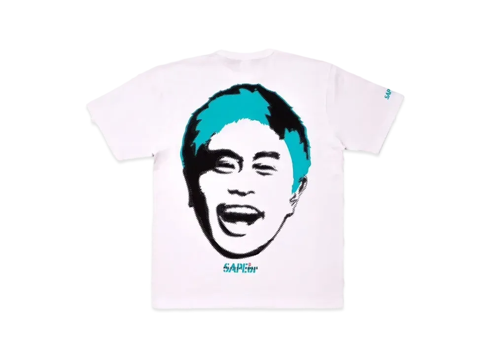 SAPEur x MASATOSHI HAMADA Kids Stamp Logo S/S Tee #4 "White/Mint"