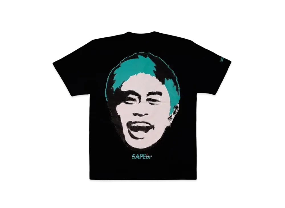 SAPEur x MASATOSHI HAMADA Stamp Logo S/S Tee #4 "Black/Mint"