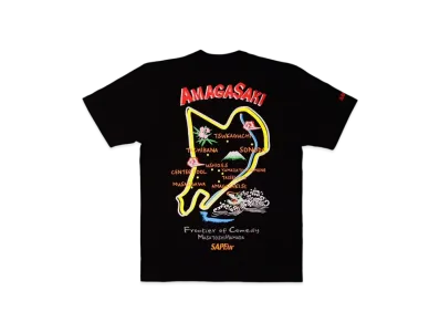SAPEur x MASATOSHI HAMADA Amagasaki Map S/S Tee "Black"