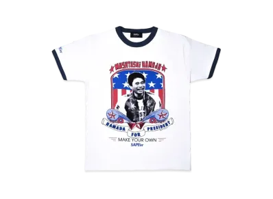SAPEur x MASATOSHI HAMADA Hamada for President S/S Tee Ringer "White"