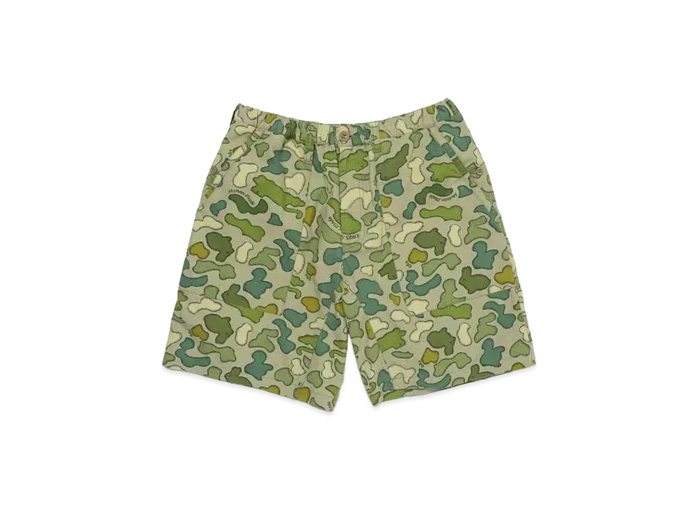 HUMAN MADE x KAWS Made Camo Shorts "Green"