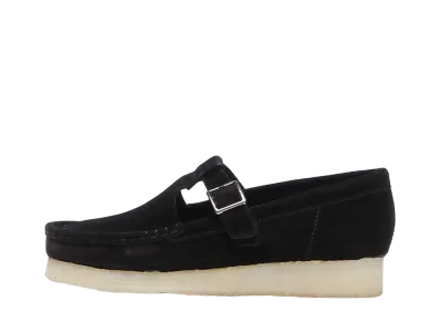 Clarks Women's Wallabee T Bar "Black Suede"