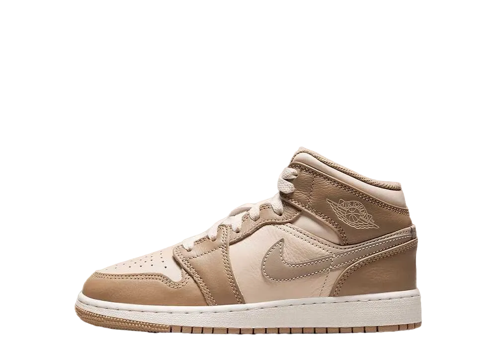 ナイキ GS エアジョーダン1 ミッド "レジェンドライトブラウン"