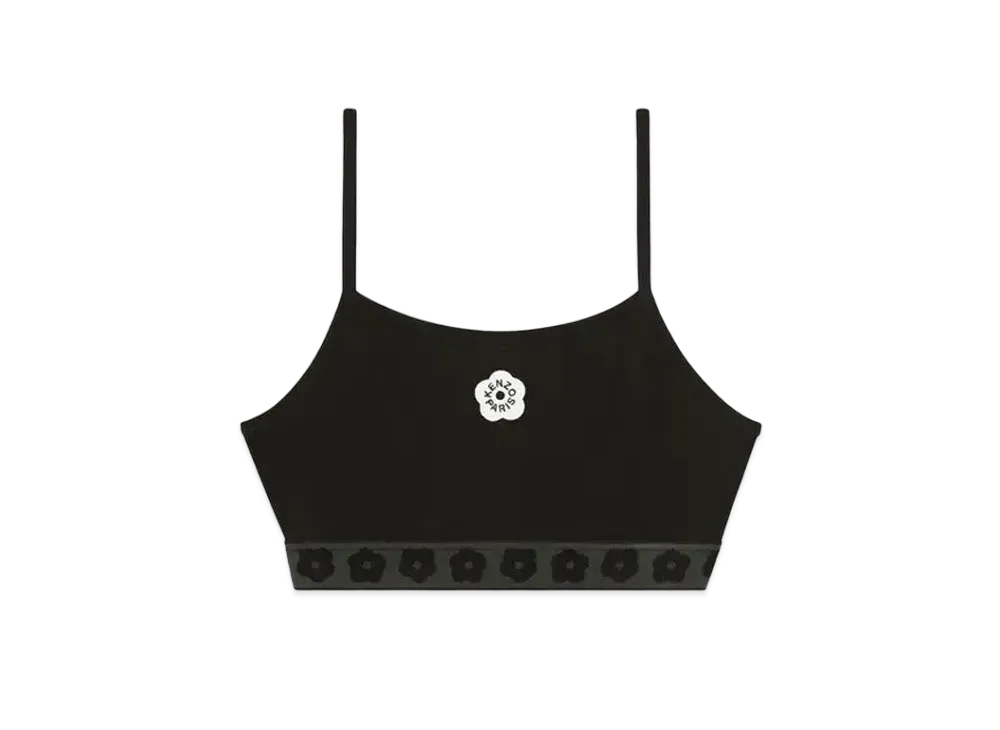 KENZO 'BOKE FLOWER 2.0' Embroidery Bra "Black"