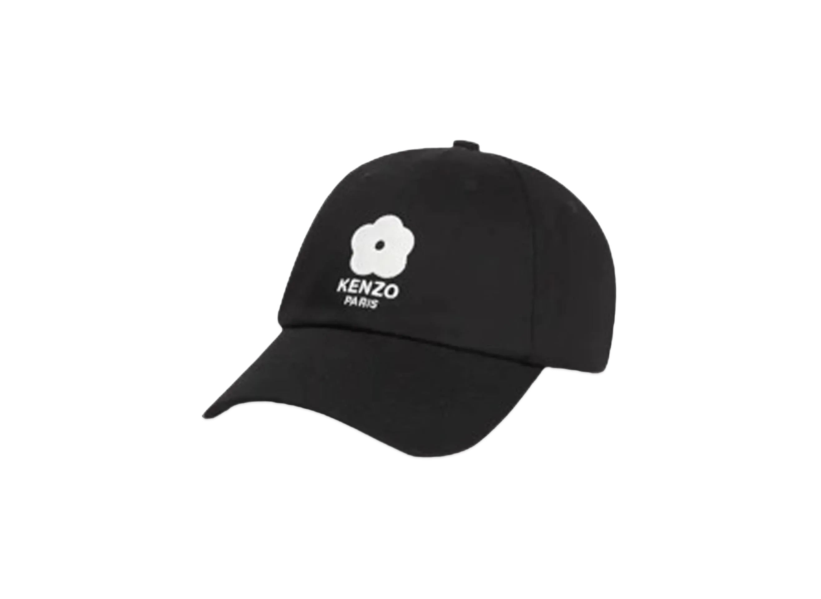 KENZO 'UTILITY' Embroidered Cotton Cap "Black"