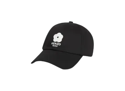 KENZO 'UTILITY' Embroidered Cotton Cap "Black"