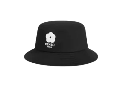 KENZO 'UTILITY' Embroidered Cotton Hat "Black"