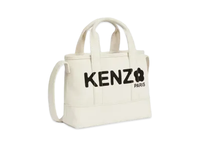 KENZO 'UTILITY' Canvas Small Tote Bag "Ecru"