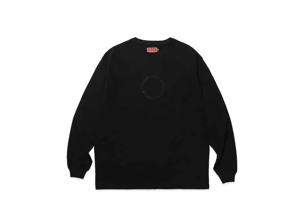 APHRODITEGANG Circle Logo L/S Tee "Black-Black"