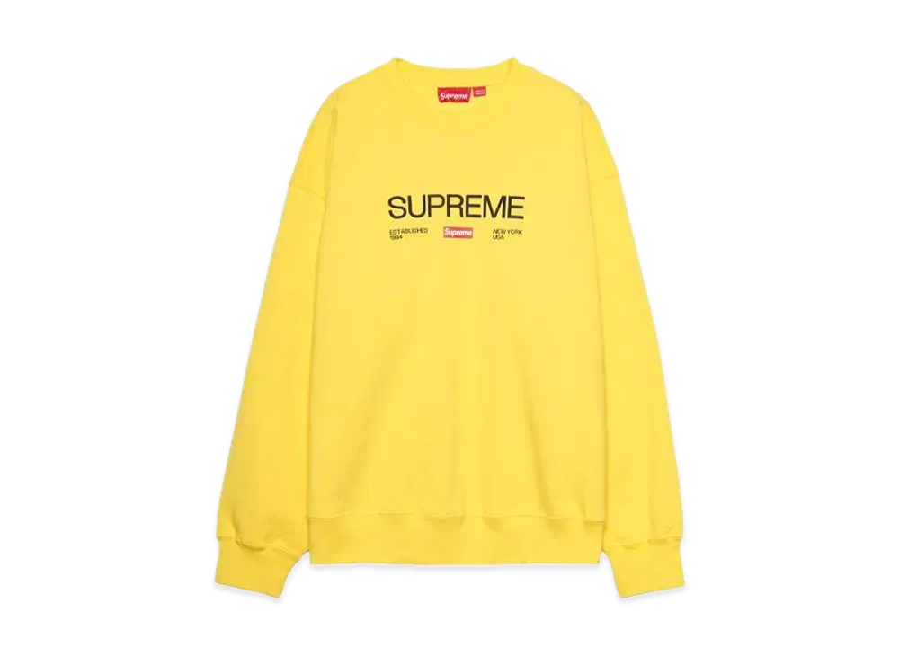 Supreme Established Crewneck "Yellow"