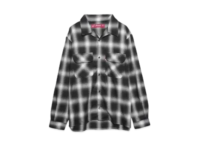 Hide and Seek Ombre Check L/S Shirt(24ss) "BLACK"