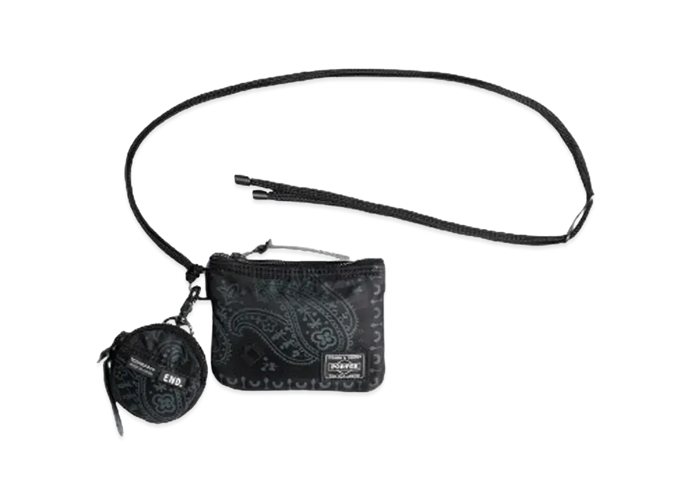 PORTER x END. Neck Wallet & Pouch "Black"