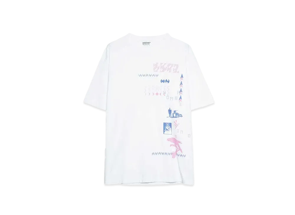 HOMBRE Nino S/S PRINT TEE (CREATURE) "WHITE"