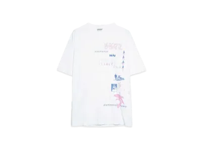 HOMBRE Nino S/S PRINT TEE (CREATURE) "WHITE"