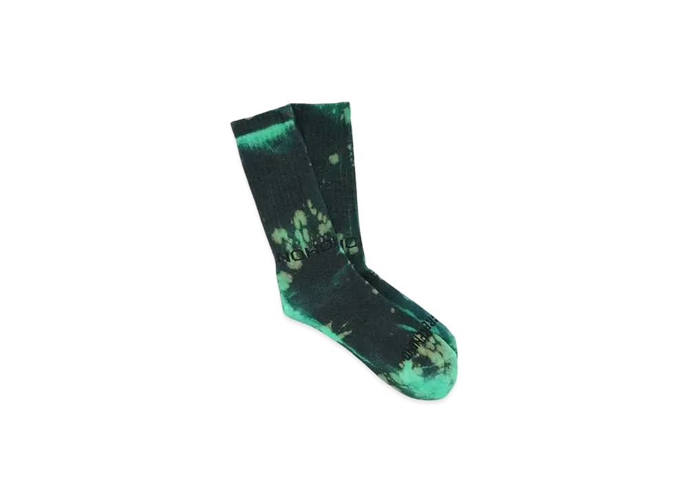 HOMBRE Nino TIE DYE SKATE SOCKS "GREEN / NAVY"