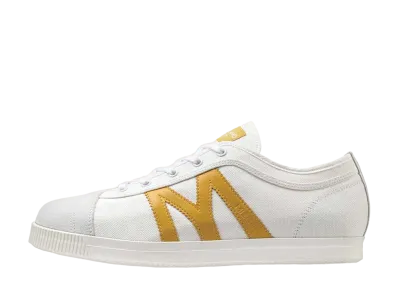 ミズノ スクールトレーナー "ホワイト/イエロー"