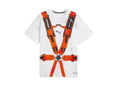 PUMA x A$AP ROCKY Men's Seat Belt Short Sleeve T-shirt "Puma White/Rosso Corsa"