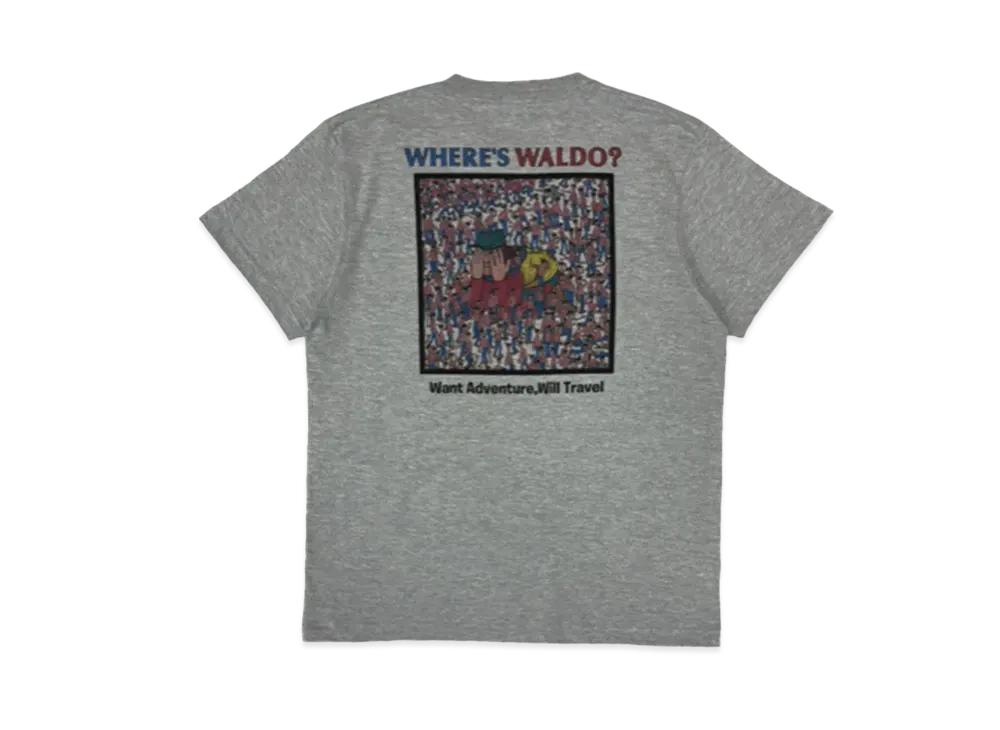 BEAMS x WHERE'S WALDO PRINT S/S Tee "Gray"