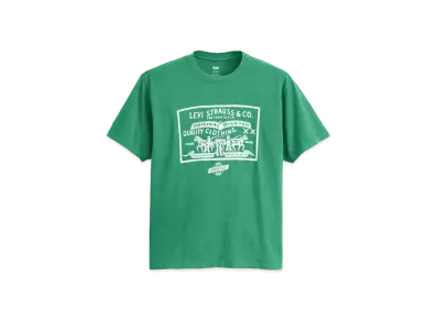 LEVI'S Garment Dye Cracked Print "Green"