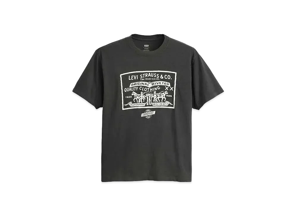 LEVI'S Garment Dye Cracked Print "Black"