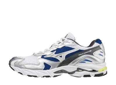 ミズノ ウェーブライダー10 "ホワイト/オフホワイト/ブルー"