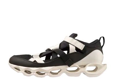 ミズノ ウェーブプロフェシー ストラップ スライド "ブラック/ホワイト"